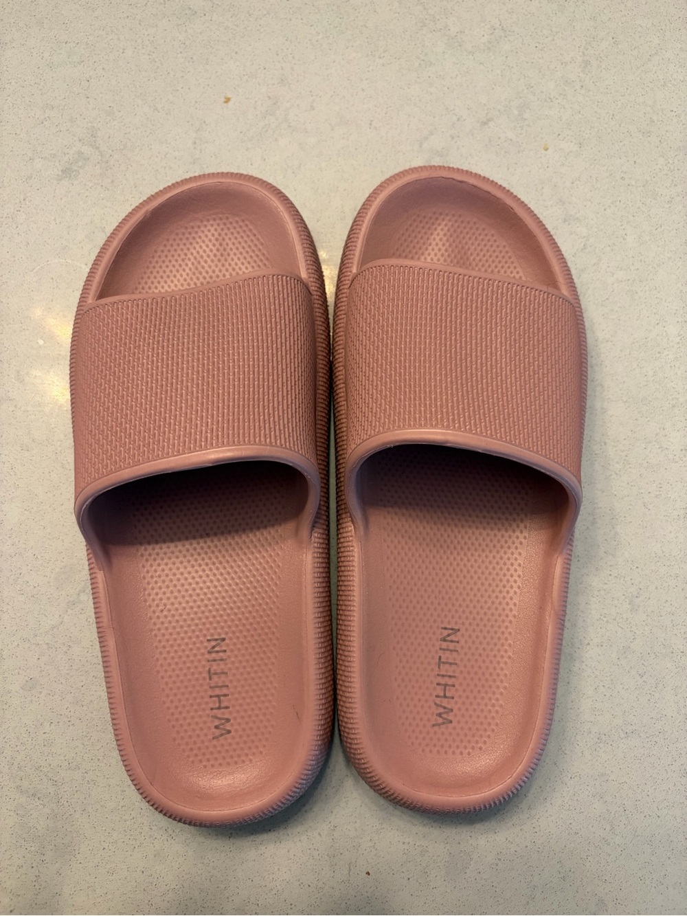 WHITIN Women's Dusty Rose Slide Sandals - size 7.5-8.5